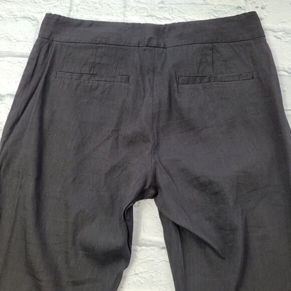 Theory Black Linen Pants size 4 - Picture 12 of 16